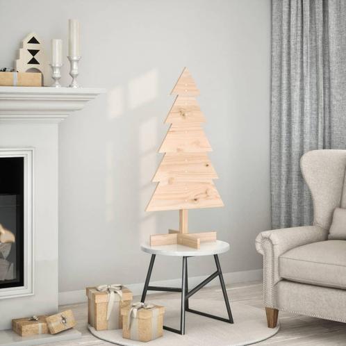 vidaXL Kerstdecoratie kerstboom 100 cm massief grenenhout, Diversen, Kerst, Nieuw, Verzenden
