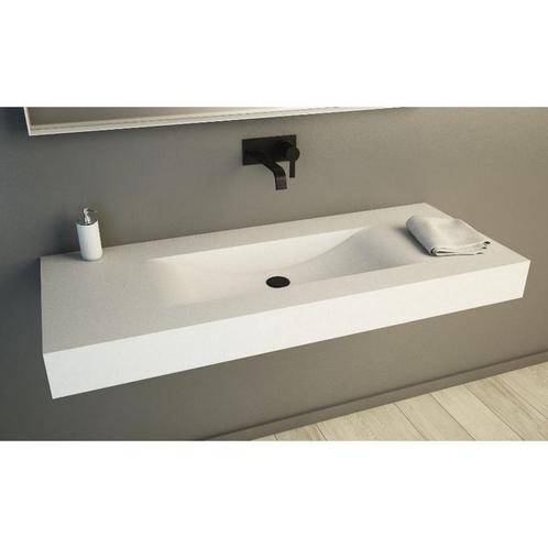 Wastafel Ideavit Solidvolo 120x48x11 cm Solid Surface Mat, Doe-het-zelf en Verbouw, Sanitair, Ophalen of Verzenden