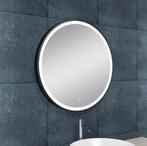 Maro spiegel 600mm rond + Led matzwart, Huis en Inrichting, Badkamer | Badkamermeubels, Verzenden, Nieuw