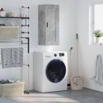 vidaXL Wandkast 34,5x34x90 cm bewerkt hout betongrijs, Minder dan 50 cm, Verzenden, Nieuw, Minder dan 100 cm