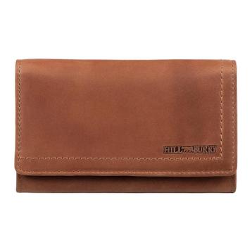 HillBurry Leren Dames Overslag Portemonnee | RFID | Bruin beschikbaar voor biedingen