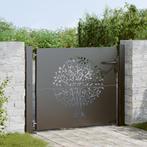 vidaXL Tuinpoort Anders Zwart 105 x 100 cm Poedergecoat, Tuin en Terras, Tuinpoorten, Verzenden, Nieuw