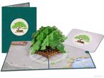 Bonsai boom in Japanse tuin met koi karpers | Pop-up wens..., Verzenden, Nieuw