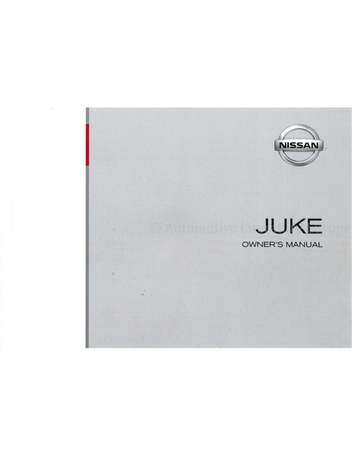 2015 NISSAN JUKE INSTRUCTIEBOEKJE ENGELS, Auto diversen, Handleidingen en Instructieboekjes