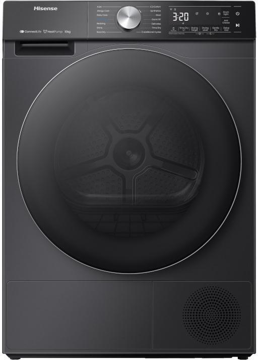 Hisense DH5S102BB warmtepomp droger - zwart, Witgoed en Apparatuur, Wasdrogers, Nieuw, Voorlader, Energieklasse A of zuiniger