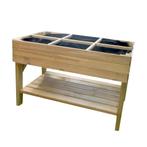 Verhoogde Moestuinbak met Worteldoek Grenen 120 x 60 cm, Verzenden, Nieuw, 30 tot 60 cm, Tuin