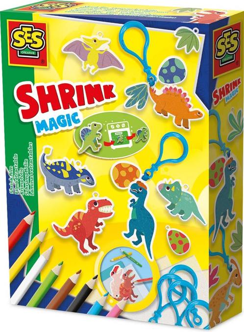 SES - Krimpfolie Dino Sleutelhangers | SES Creative - Hobby, Hobby en Vrije tijd, Knutselen, Nieuw, Verzenden