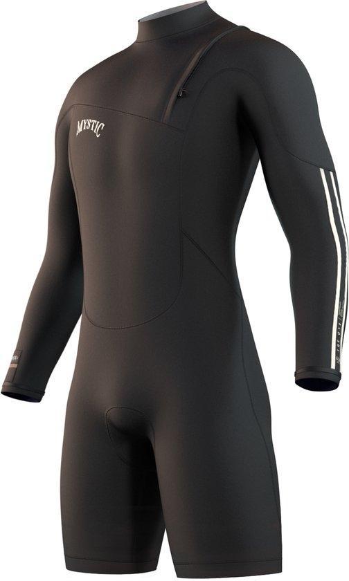 Mystic The One Longarm Shorty 3/2mm Zipfree - 2023 - Black -, Watersport en Boten, Watersportkleding, Verzenden