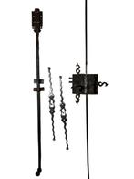 Slot en sleutel - Gesp smeedijzer XVIIIe eeuw.