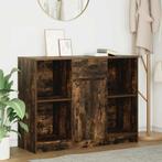 vidaXL Dressoir met lade 101x35x76 cm spaanplaat gerookt, Huis en Inrichting, Kasten | Dressoirs, Verzenden, Nieuw, Overige houtsoorten