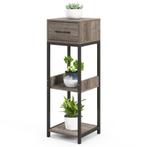 LIVSK Hoekplantstandaard met 3 Open Planken - Inclusief Lade, Verzenden