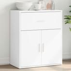 vidaXL Dressoir 60x31x70 cm bewerkt hout wit, Huis en Inrichting, Kasten | Dressoirs, Verzenden, Nieuw, 50 tot 100 cm, 25 tot 50 cm