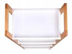 Moderne witte boekenkast - 4 schuine schappen - Stijlvoll..., Huis en Inrichting, Kasten | Boekenkasten, Met plank(en), Minder dan 50 cm
