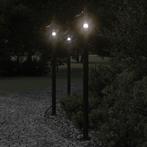 vidaXL Vloerlamp voor buiten 120 cm roestvrijstaal zwart, Verzenden, Nieuw