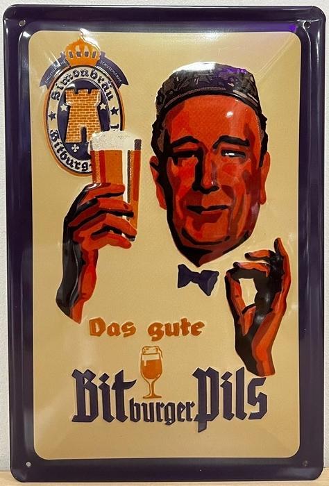 Bitburger reclamebord, Verzamelen, Merken en Reclamevoorwerpen, Nieuw, Ophalen of Verzenden