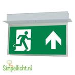 Led- noodverlichting- inbouw-Met onder-hangend bordje, Verzenden, Nieuw