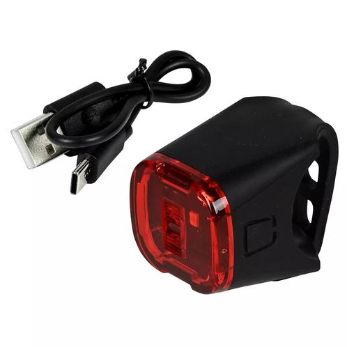 Benson USB-oplaadbare rode LED fietslamp - waterbestendig..., Fietsen en Brommers, Fietsaccessoires | Overige Fietsaccessoires