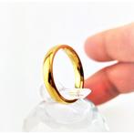 Goudkleurige Roestvrij Stalen Ring 4mm breed RVS unisex #698, Sieraden, Tassen en Uiterlijk, Ringen, Nieuw, Goud, Dame of Heer