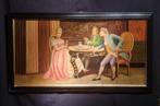 Europese school (XX) - Ora del tè - cm 70x130 - NO RESERVE, Antiek en Kunst