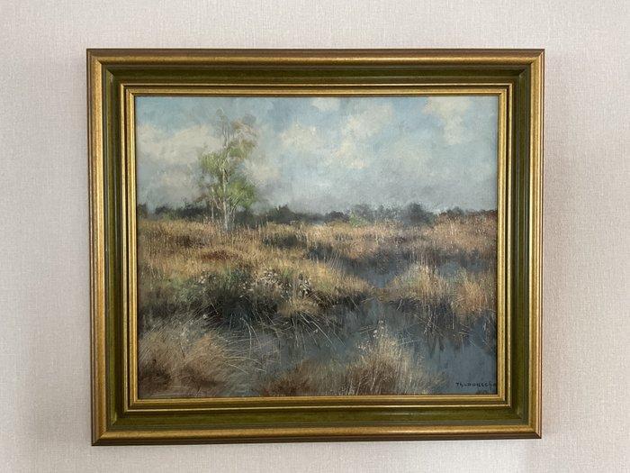 Theo van Oorschot (1910-1987) - Peellandschap in Brabant, Antiek en Kunst, Kunst | Schilderijen | Klassiek