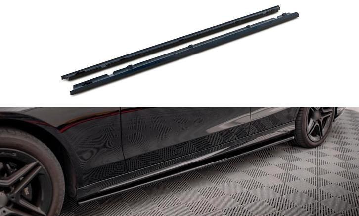 Side Skirts Diffuser voor Mercedes W205 Facelift AMG Line, Auto diversen, Tuning en Styling, Ophalen of Verzenden
