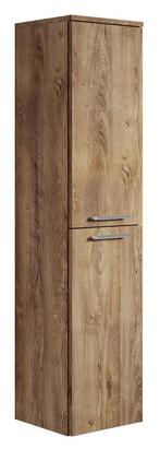 Badkamerkast Saturnus 35 x 35 x 130 cm Bruin Eiken Kolomkast, Verzenden, Nieuw, (Half)hoge kast
