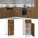vidaXL Onderkast met lade Lyon 30x46x81,5 cm bewerkt hout, Huis en Inrichting, Keuken | Keukenelementen, Verzenden, Nieuw, Bruin