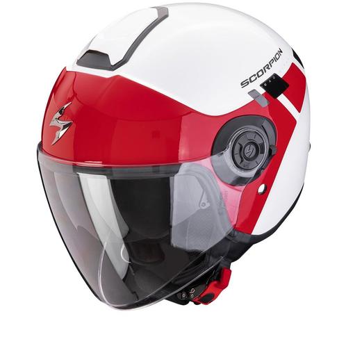 Scorpion Exo-City II Mall Wit-Rood Jet Helm, Motoren, Kleding | Motorhelmen, Jethelm, Heren, XS, Nieuw met kaartje, Overige merken