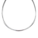 Witgouden omega collier 45 cm 14 karaat, Sieraden, Tassen en Uiterlijk, Kettingen, Verzenden, Zo goed als nieuw, Goud, Goud