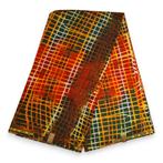 Afrikaanse stof - Orange Tie Dye - Polycotton - 1 yard, Hobby en Vrije tijd, Ophalen of Verzenden, Nieuw