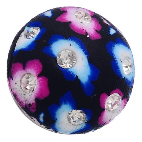 Fako Bijoux® - Click Button - Fimoklei - Zwart/Paars/Blauw, Sieraden, Tassen en Uiterlijk, Armbanden, Verzenden