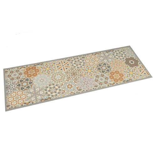 vidaXL Keukenmat wasbaar zeshoekpastelprint 45x150 cm, Tuin en Terras, Deurmatten, Nieuw, Verzenden