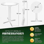tillvex® Gastro statafel, inklapbaar, diameter 60 cm, met ho, Verzenden, Zo goed als nieuw