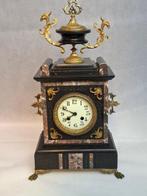 Pendule - Marmer, Messing - 1850-1900, Antiek en Kunst