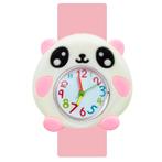 Fako® - Kinderhorloge - Slap On Mini - Panda - Roze, Verzenden, Nieuw