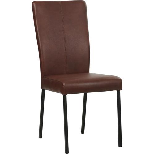 Leren eetkamerstoel Daily - Granada Cognac (donkercognac) -, Huis en Inrichting, Stoelen, Eén, Overige kleuren, Nieuw, Leer, Ophalen of Verzenden