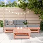 vidaXL 4-delige Loungeset massief douglashout, Tuin en Terras, Verzenden, Nieuw, 4 zitplaatsen, Loungeset