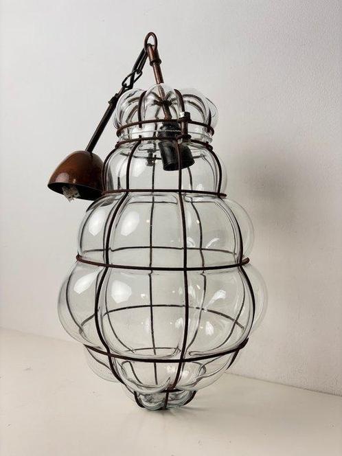 Lamp - Venetiaanse stijl - Glas, Ijzer gesmeed - Een mond, Antiek en Kunst, Curiosa en Brocante