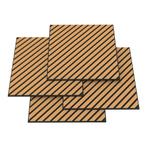 Akoestisch wandpaneel Vang 4-delig set 1,44 m² diagonaal eik, Verzenden, Nieuw