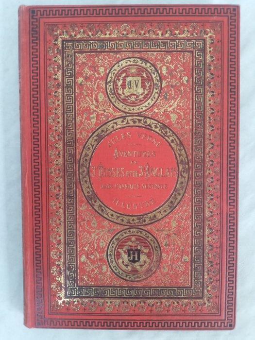 Jules Verne - Jules Verne - Aventures de trois Russes et de, Antiek en Kunst, Antiek | Boeken en Bijbels