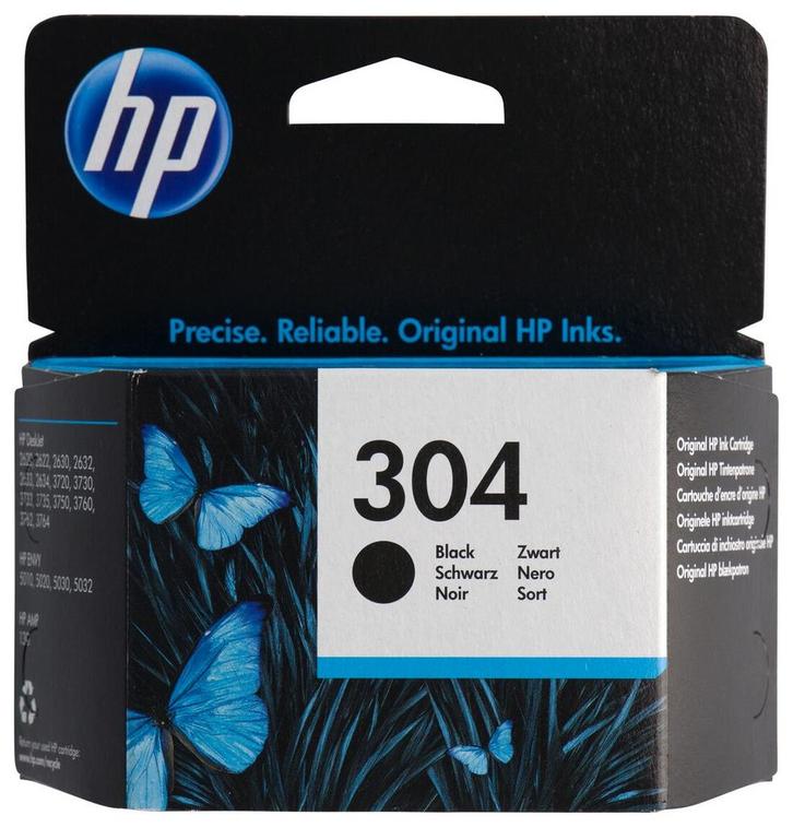 HP Cartridge HP 304 zwart, Computers en Software, Overige Computers en Software, Nieuw, Verzenden