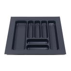 Bestekbak 505 mm tot 600 mm breed antraciet (Basic), Nieuw