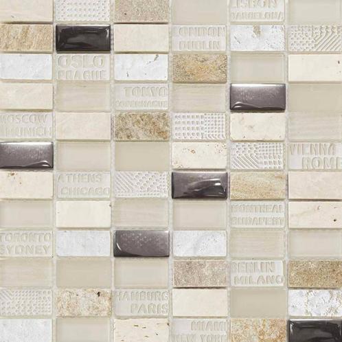 Mozaiek tegel beige 30x30 cm, Doe-het-zelf en Verbouw, Tegels, Nieuw, 10 m² of meer, Ophalen of Verzenden