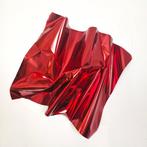 José Soler Art - Steel Silk. Red (Wall Sculpture), Antiek en Kunst