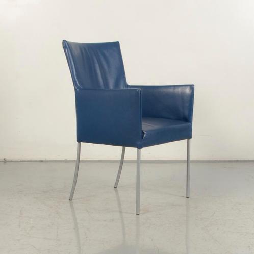 Design vergaderstoel Bert Plantagie Arc - Blauw leder, Zakelijke goederen, Kantoor en Winkelinrichting | Kantoormeubilair en Inrichting