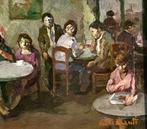 Giacomo Malfanti (1907-1998) - La taverna, Antiek en Kunst