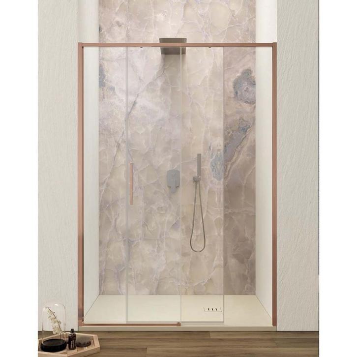 Schuifdeur Lacus Torcello Tweedelig Helder Glas 110x200 cm, Doe-het-zelf en Verbouw, Sanitair, Douche, Nieuw, Ophalen of Verzenden