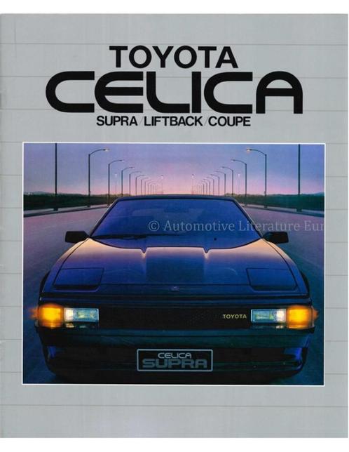 1986 TOYOTA CELICA SUPRA BROCHURE NEDERLANDS, Boeken, Auto's | Folders en Tijdschriften, Toyota