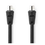 Coax kabel - Nedis - 1.5 meter (Analoog, Zwart), Computers en Software, Verzenden, Nieuw