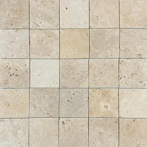 Mozaiek tegel wit 10x10 cm natuursteen, Doe-het-zelf en Verbouw, Tegels, Nieuw, 10 m² of meer, Ophalen of Verzenden